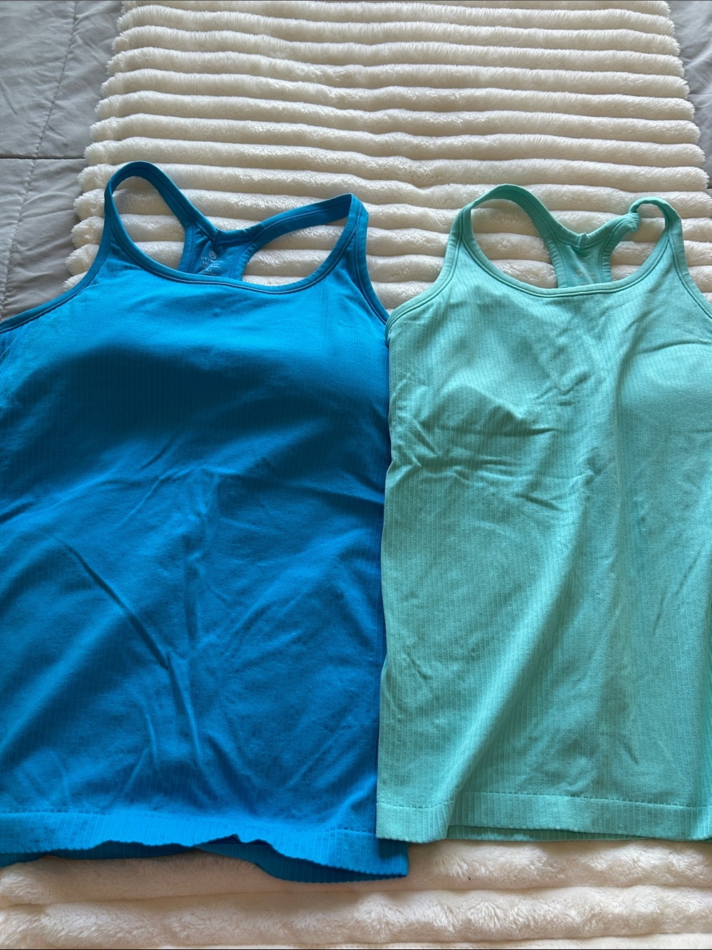 Racerback Tank Tops - Turquoise & Aqua